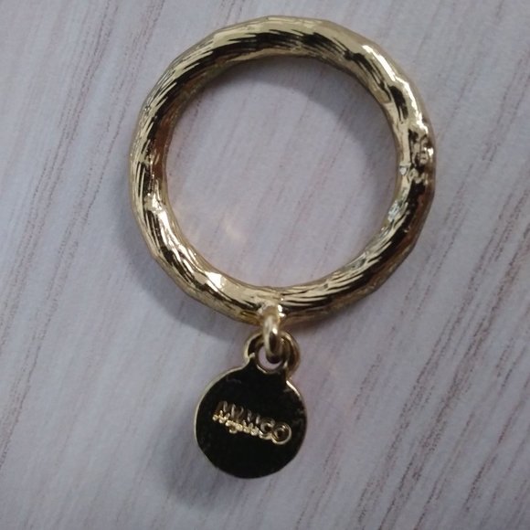 Mimco golden ring with pink charm stone - Picture 3 of 3